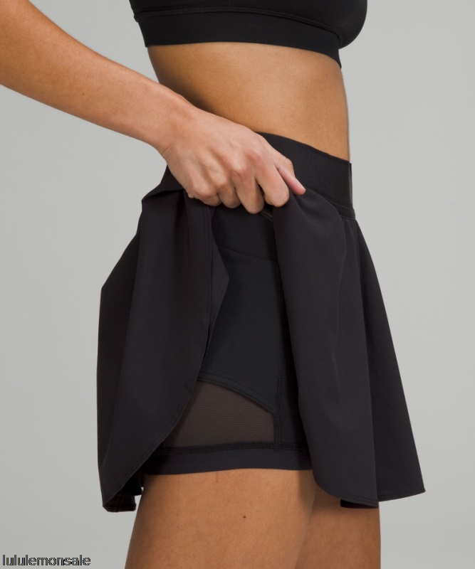 Lululemon Damen DELULU405 | Court Rival Hochhausrock Schwarz